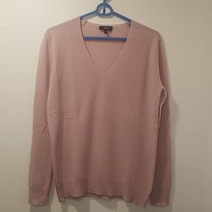 Pink Theory V Neck Cashmere Sweater
